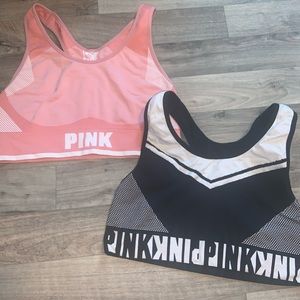 SOLD - Pink Victoria’s Secret 2 set sports bra
